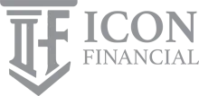 Logo for Icon Financial, featuring stylized "IF" within a shield shape with text "ICON FINANCIAL" to the right.