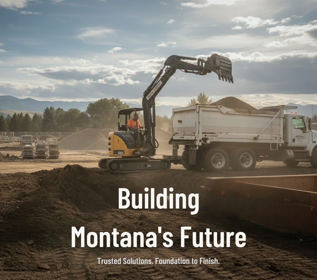 Construction site with yellow crane over large concrete area, metal beams and materials scattered.