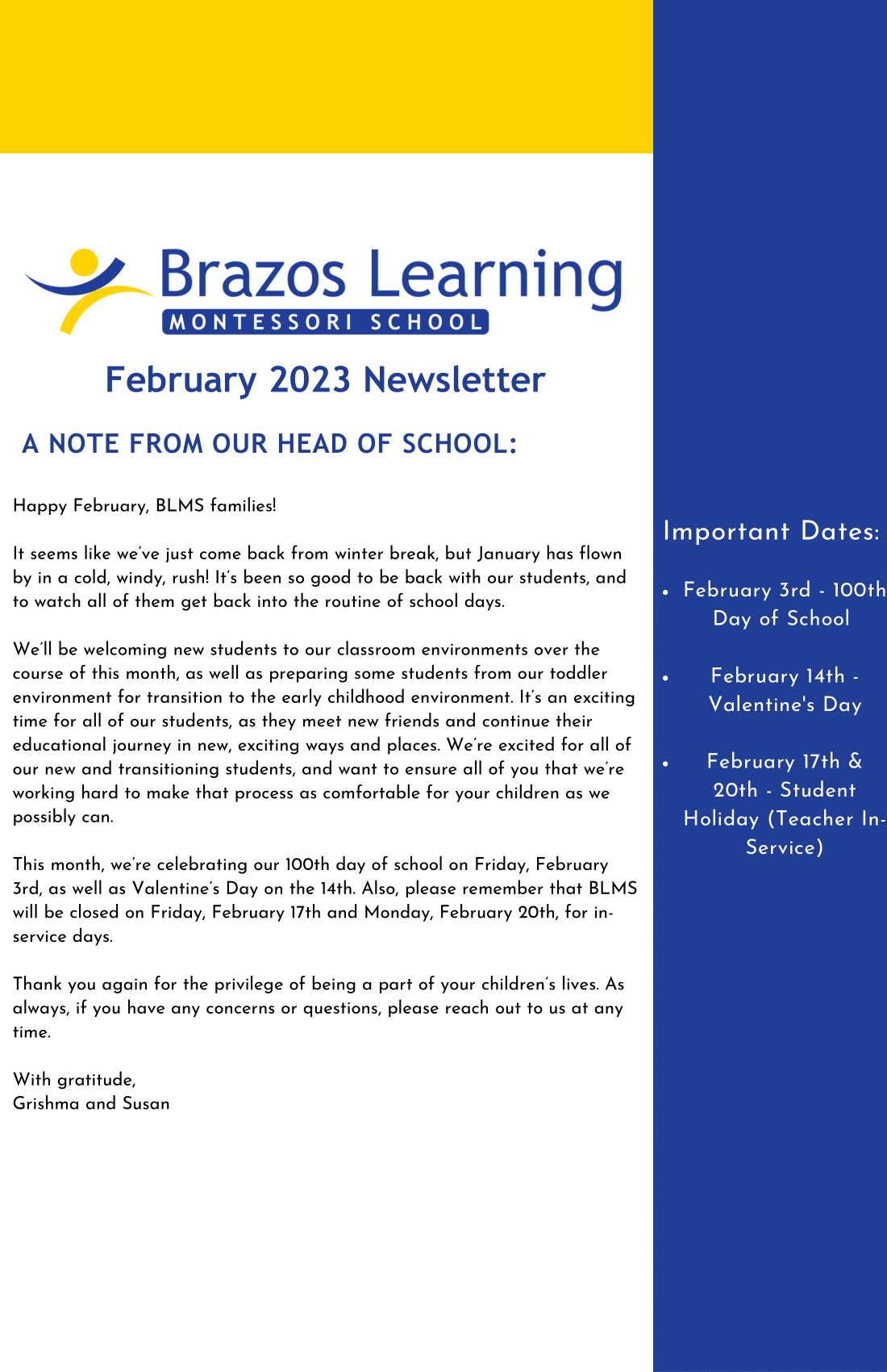 February Newsletter 2023