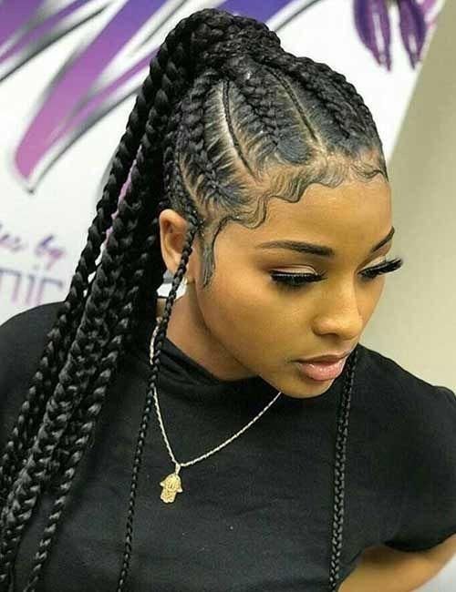 Feeding Cornrow Braid Styles