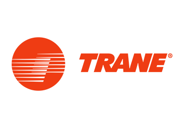 A trane logo is shown on a white background