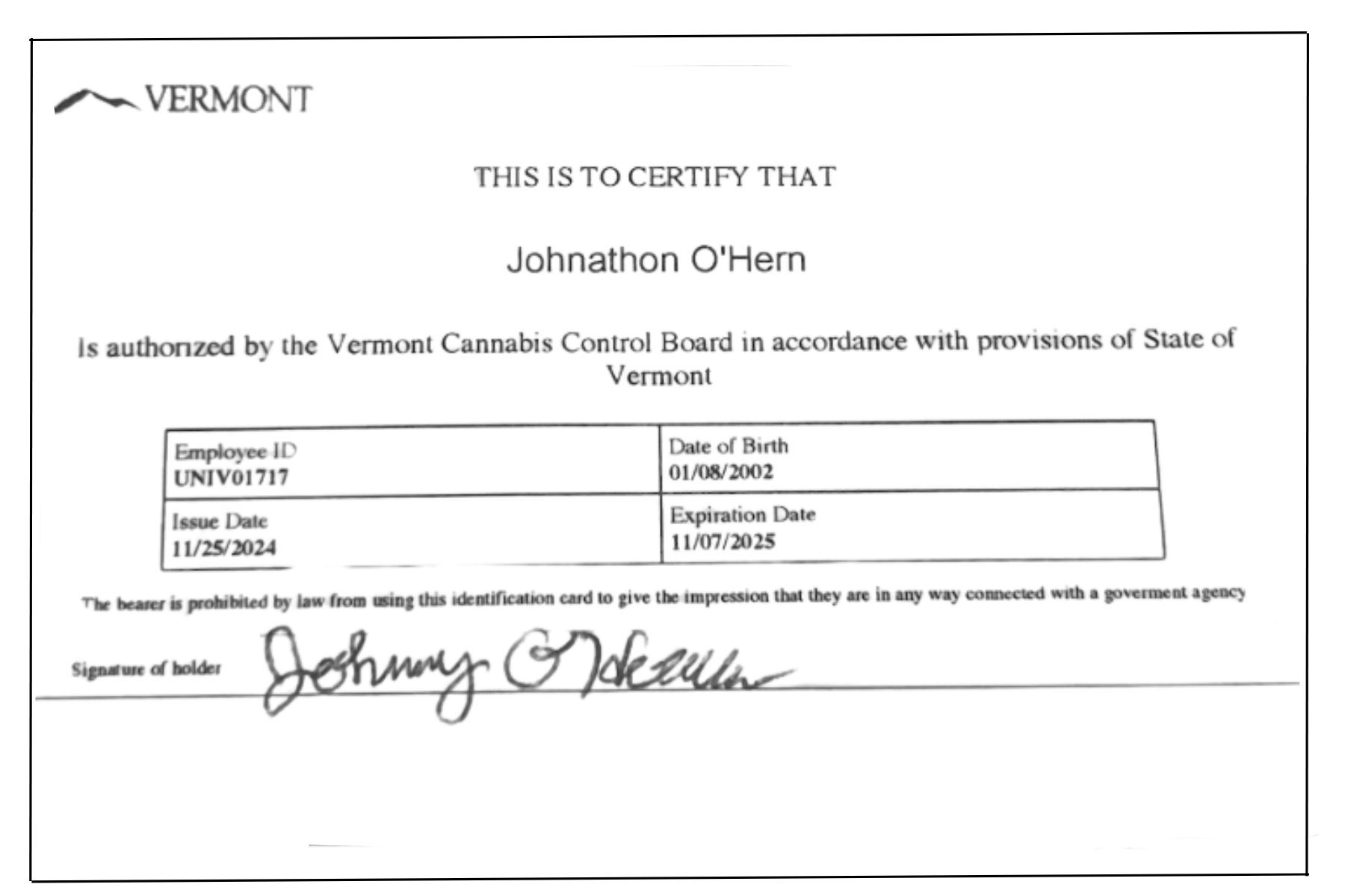 Jennifer Roberts - Employee ID