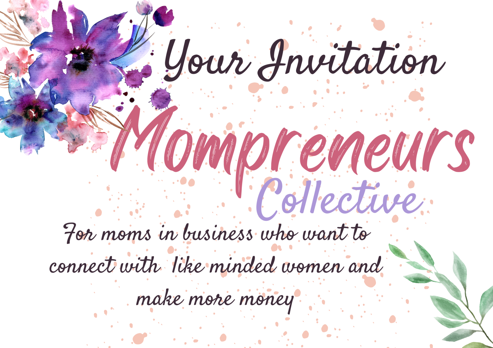 Mumpreneurs Collective Invitation