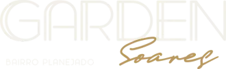 Um logotipo de uma empresa chamada Garden Soares em um fundo branco.