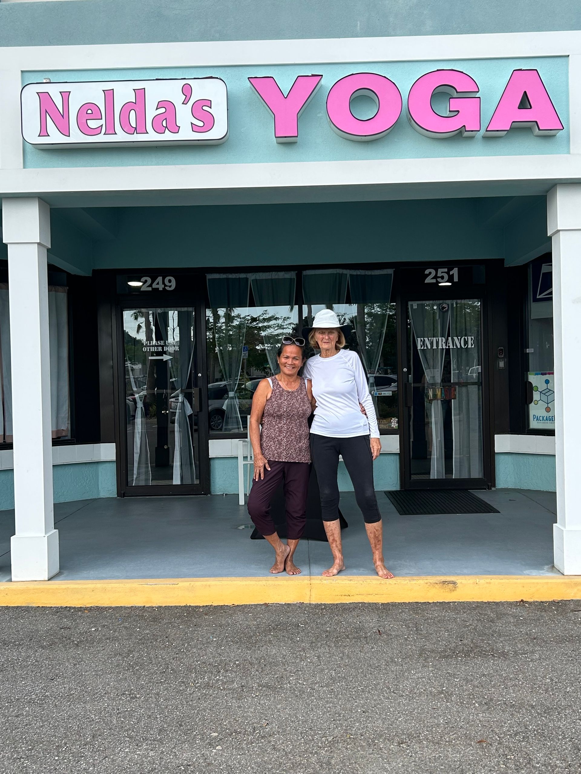Front of Nelda's Yoga Studio