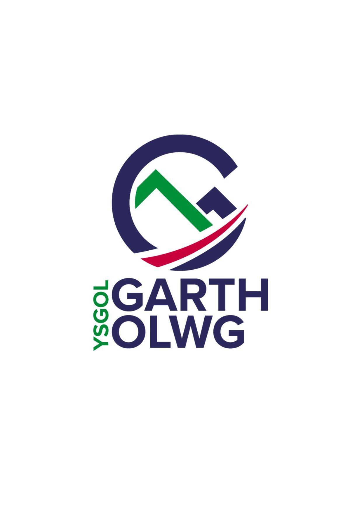 Logo for Ysgol Garth Olwg: dark blue 
