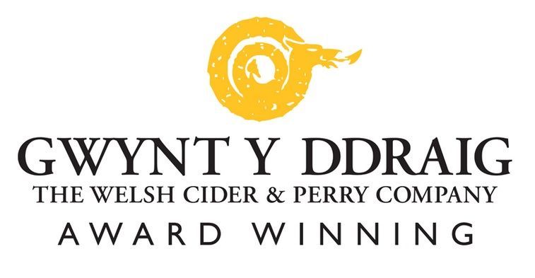 A logo for gwynt y ddraig the welsh cider & perry company award winning