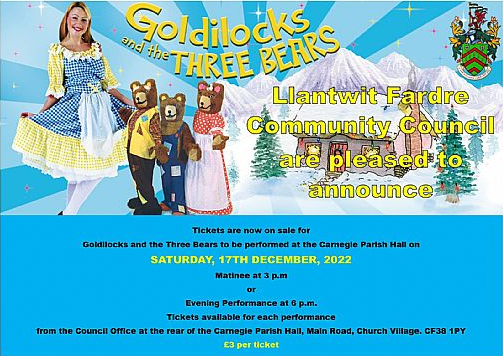 Christmas Panto in Llantwit Fardre - Goldilocks and the Three Bears
