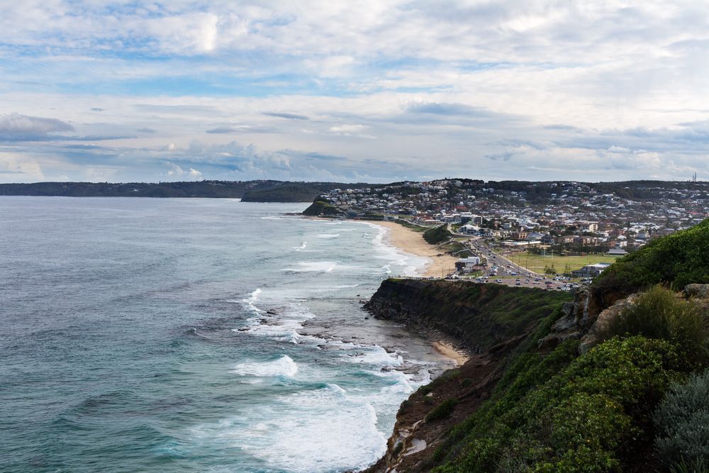 Ocean Coastline With Beach, Town — Central Coast Commercial Kitchen Cleaning in Newcastle, NSW