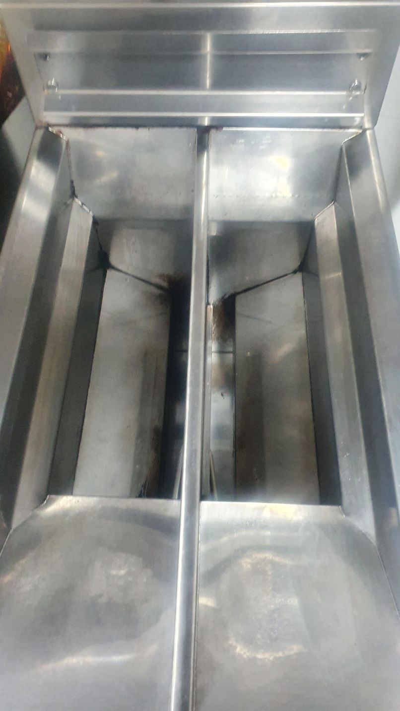 Stainless Steel Fryer Interior — Central Coast Commercial Kitchen Cleaning in Swansea, NSW