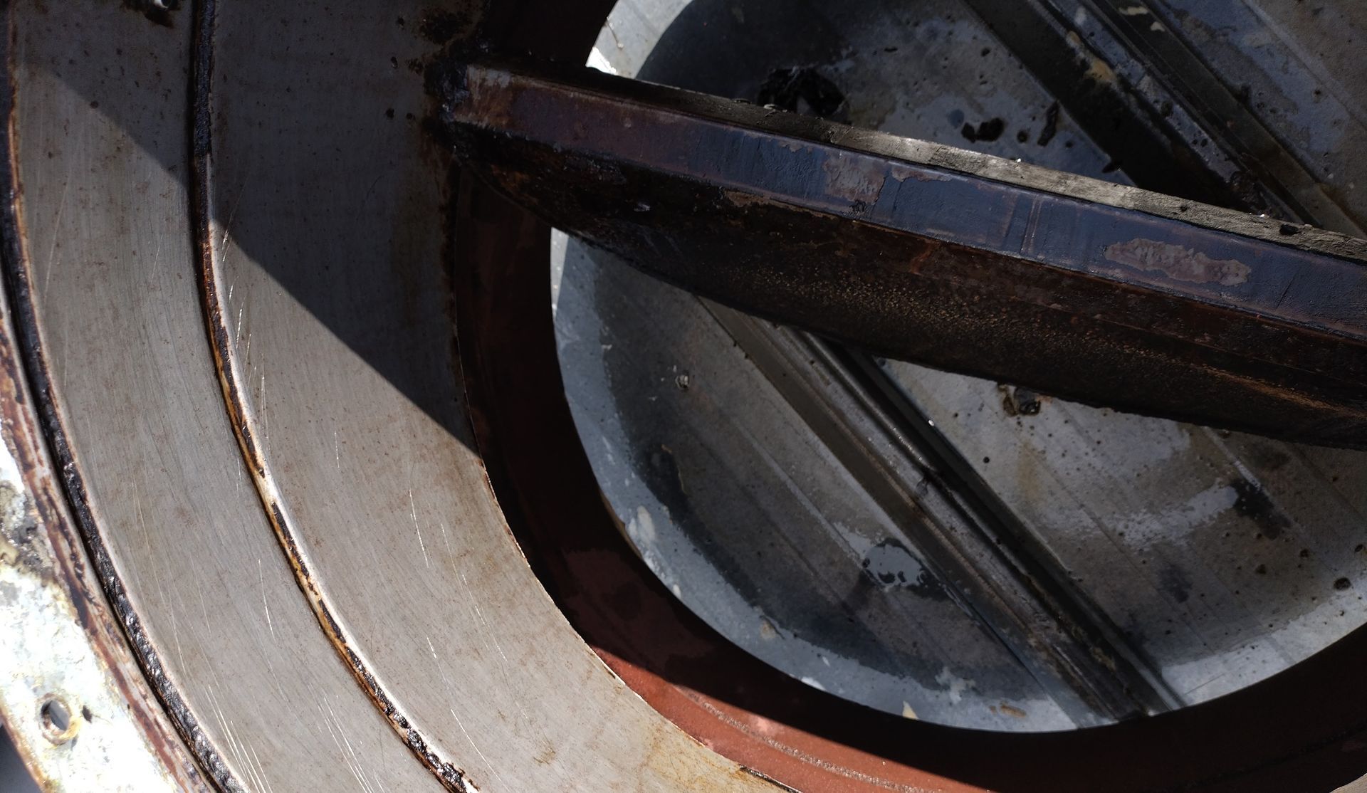 Close-up of a Kitchens Exhaust With a Partially Open Blade — Central Coast Commercial Kitchen Cleaning in Tuggerah, NSW