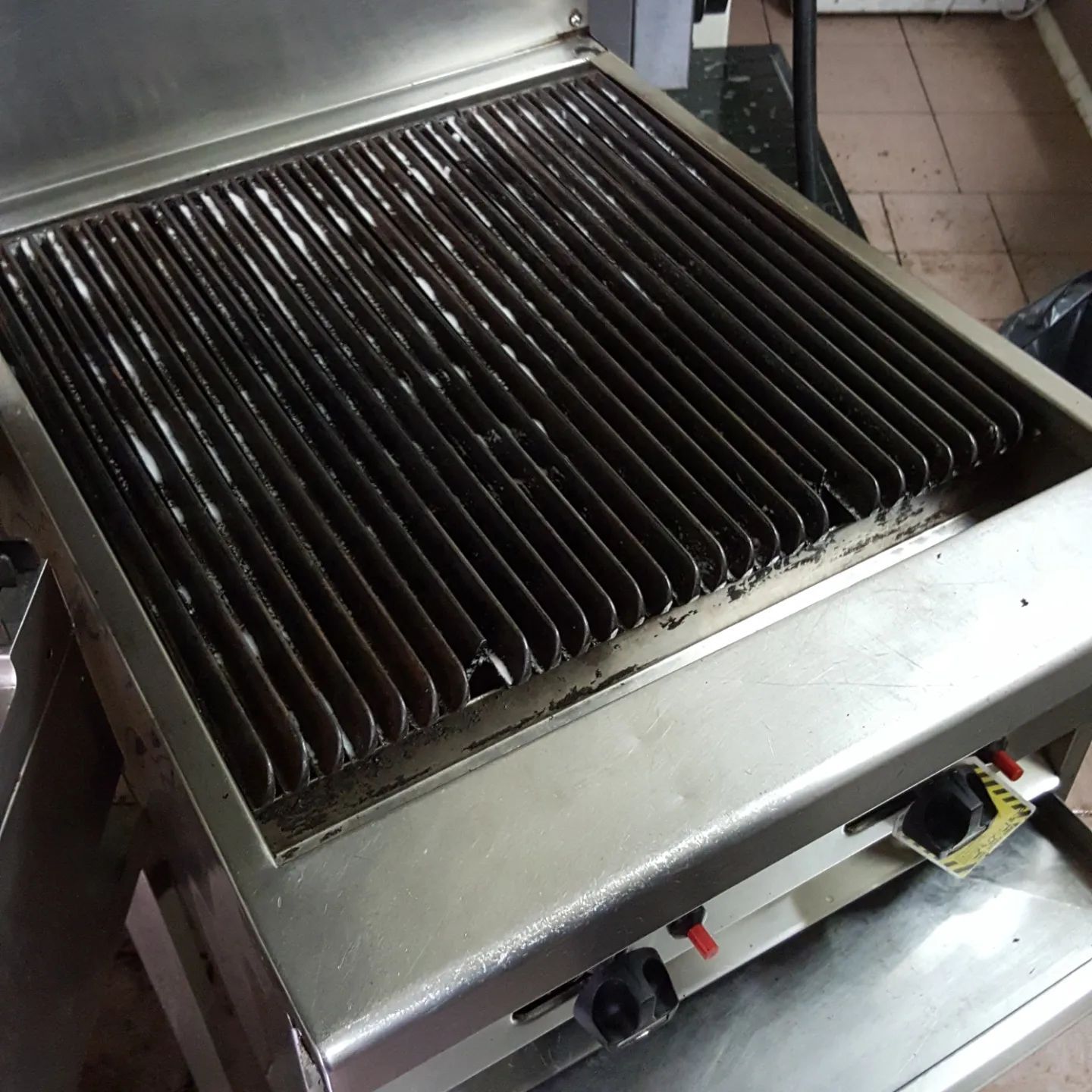 Stainless Steel Commercial Grill With Dark — Central Coast Commercial Kitchen Cleaning in Terrigal, NSW