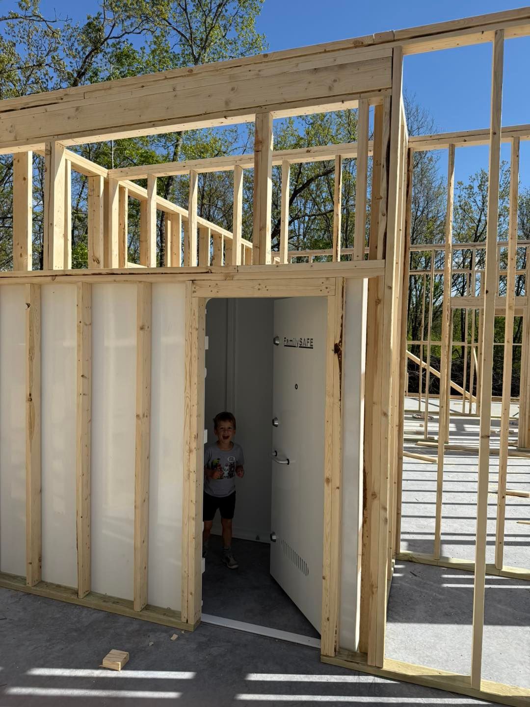 Framing for a custom home.