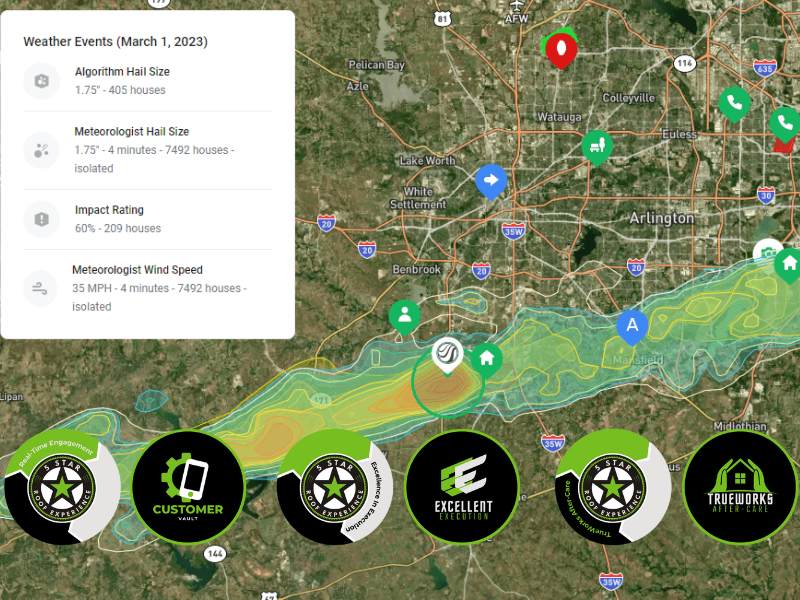 GET YOUR FREE STORM REPORT TO SEE IF YOUR ROOF IN HOUSTON HAS DAMAGE
