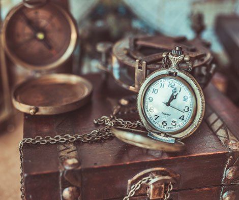Compass on wood treasure chest — Idaho Falls, ID — The Country Store Boutique