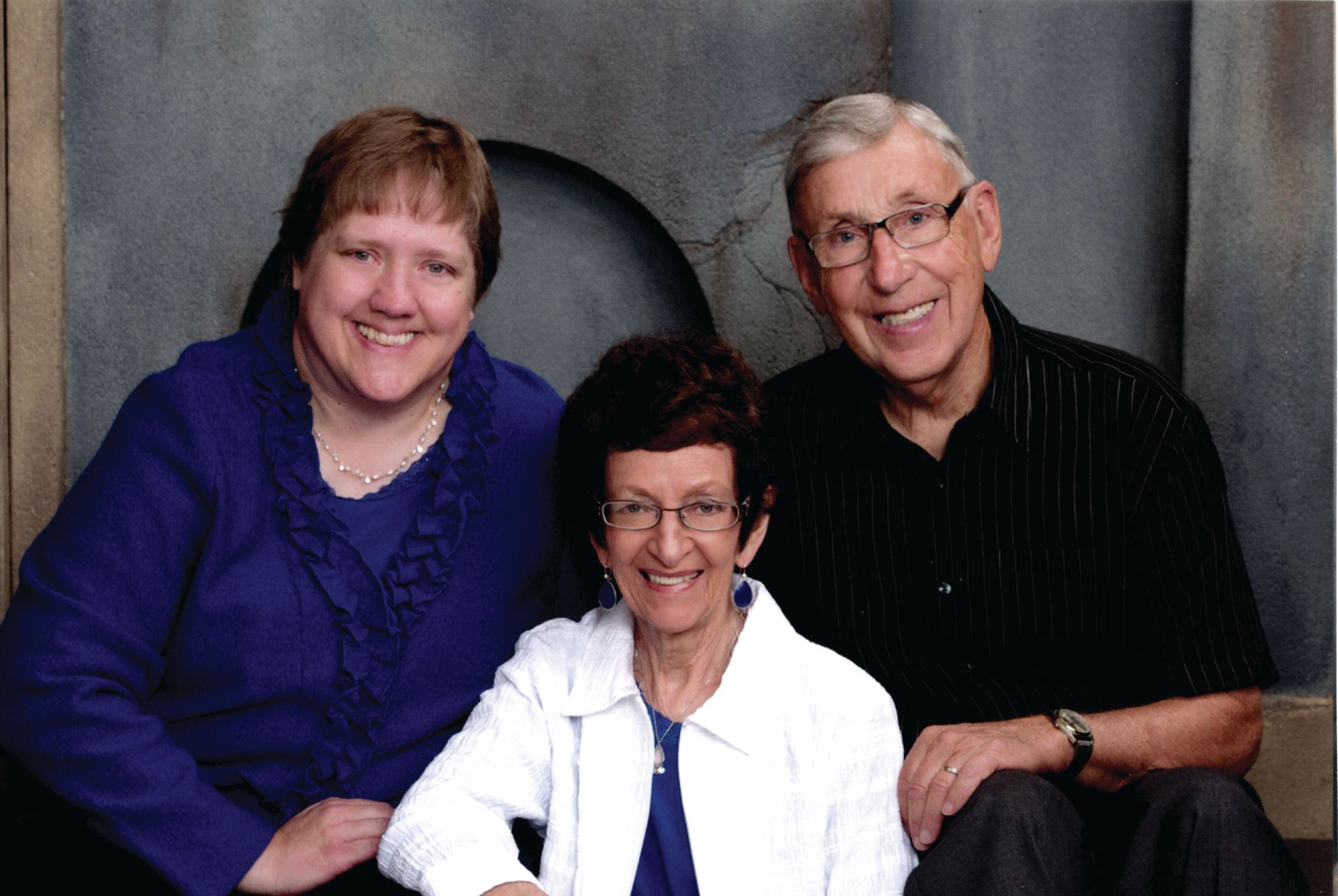 Sonja Anderson  with her parents, Russell and Candace Anderson