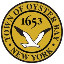 Seal of the Town of Oyster Bay, New York, featuring a seagull and the year 1653.