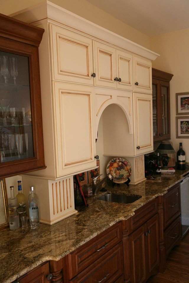 counter and cupboards