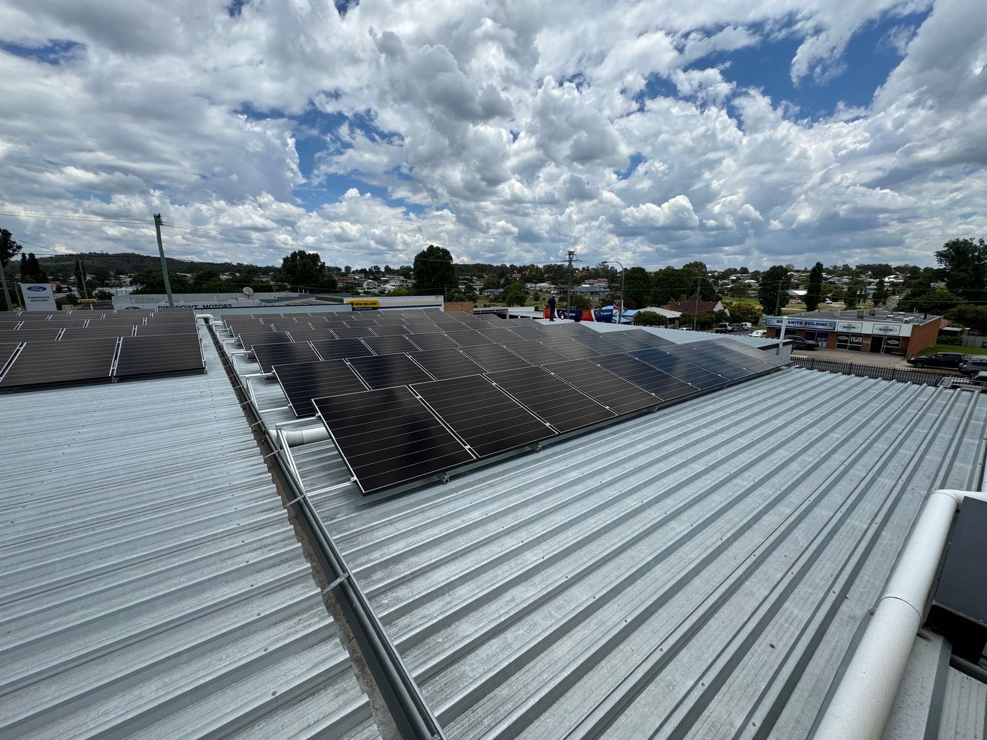 Rows Of Solar Panels On A Metal Roof — Solar Blessing in Stanthorpe, QLD