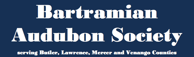 A blue sign that says bartramian audubon society
