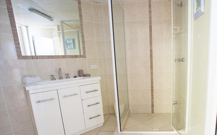 Interior view of a bathroom