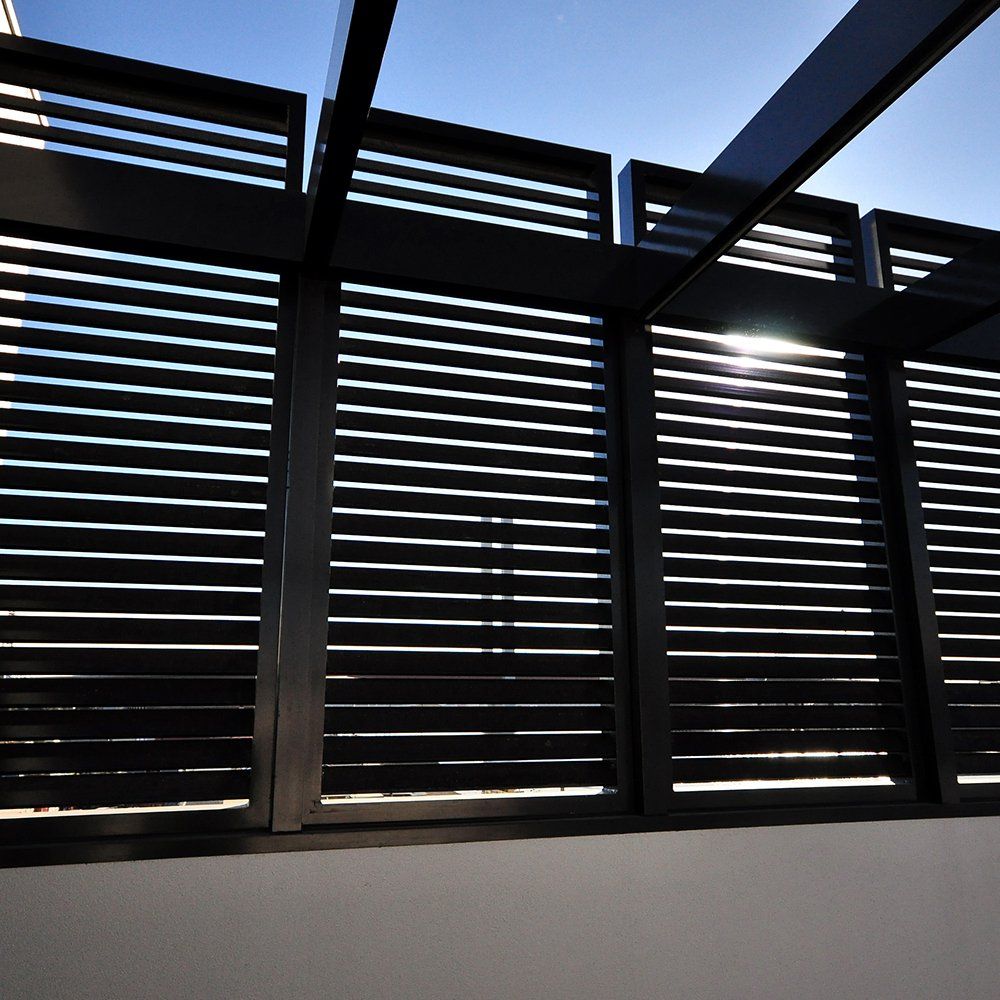 Aluminum Shutters Privacy Barrier for Patio — Lewisville, TX — Installation-Nation