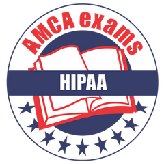 AMCA exams HIPAA badge