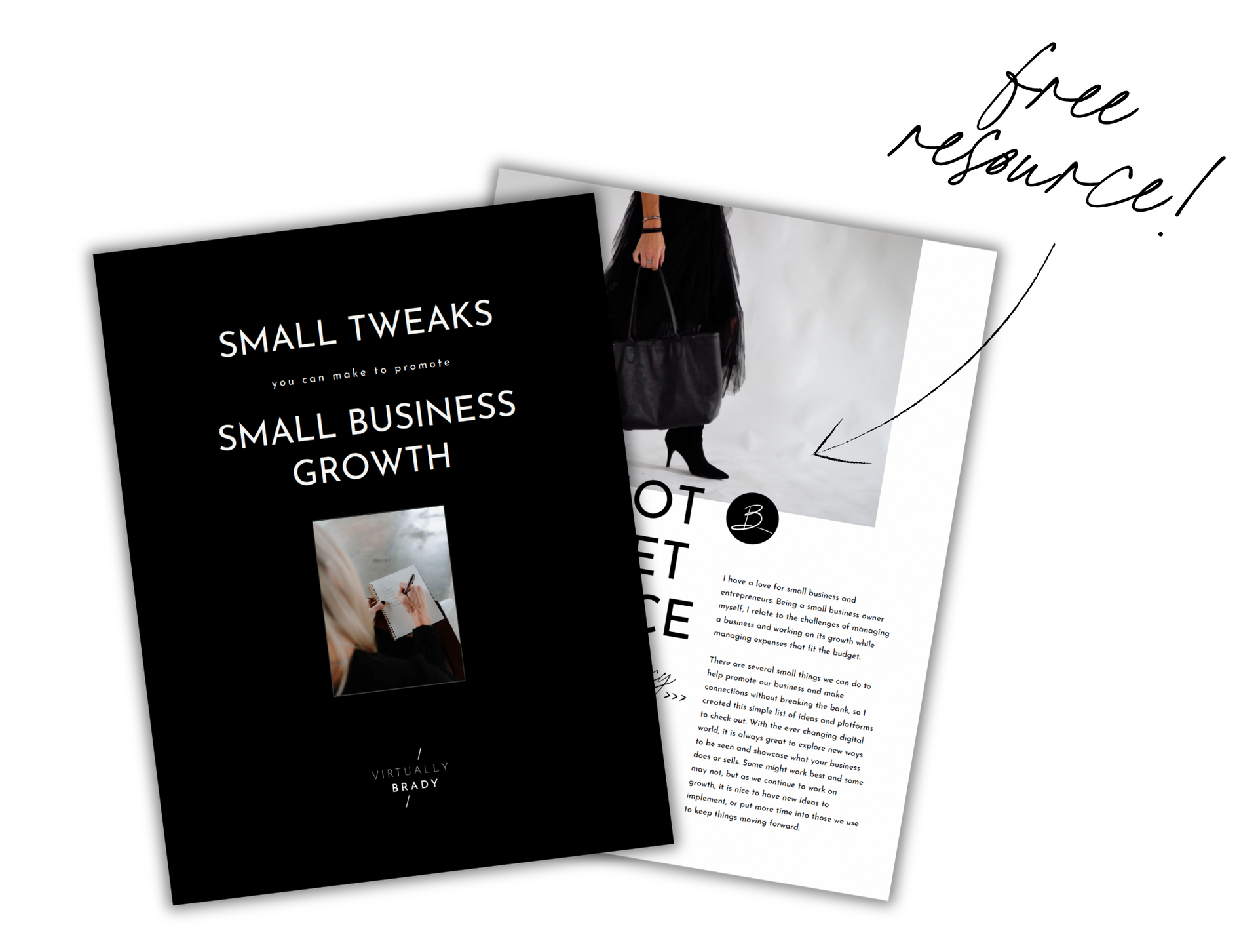 A book titled small tweaks small business growth