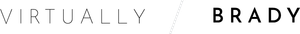 The word brady is written in black on a white background