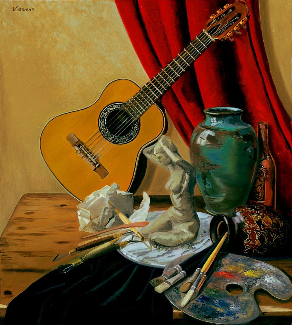 Art & Music | Allegorical oil painting by John Varriano
