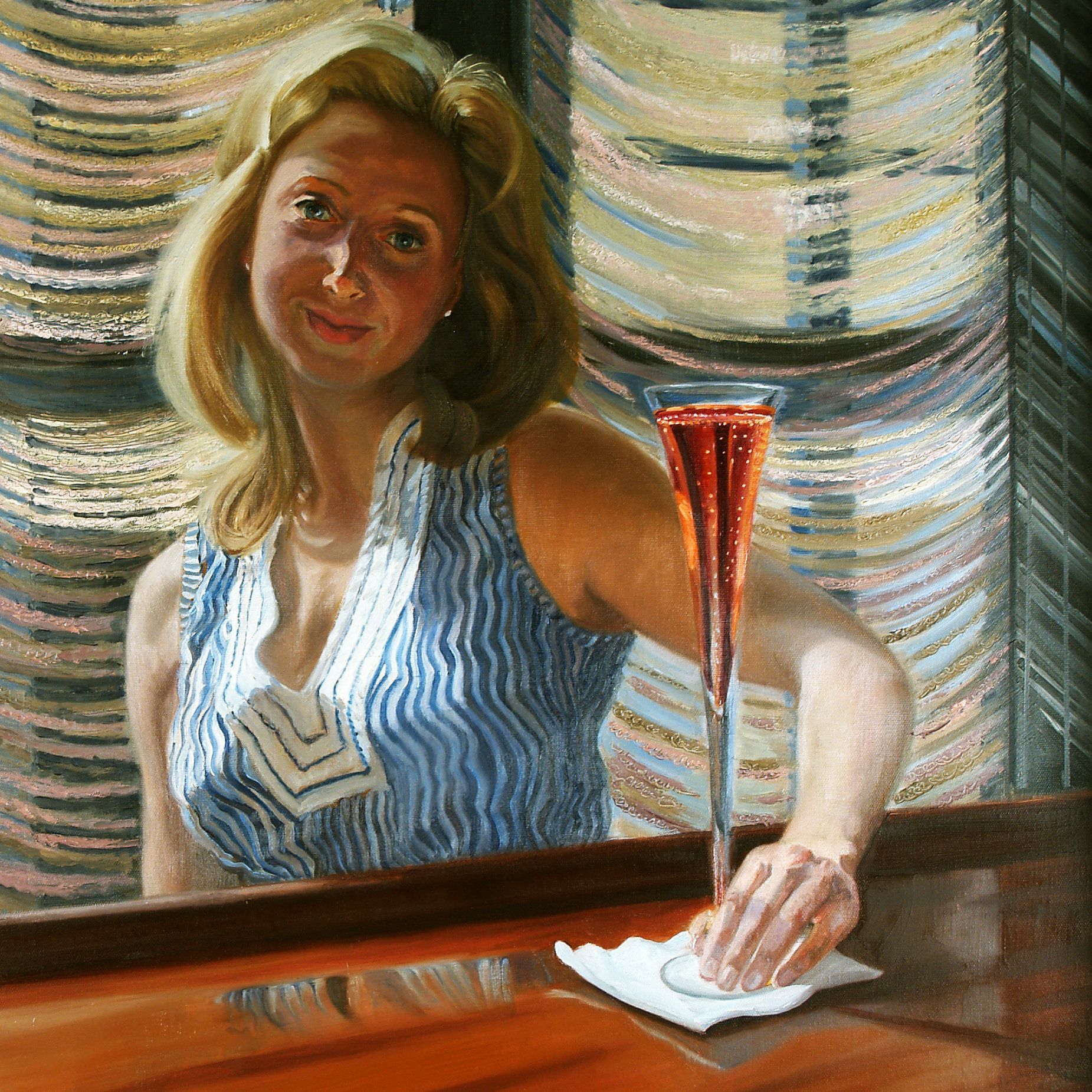 Bubbly Afternoon | Figurative Oil Painting by John Varriano