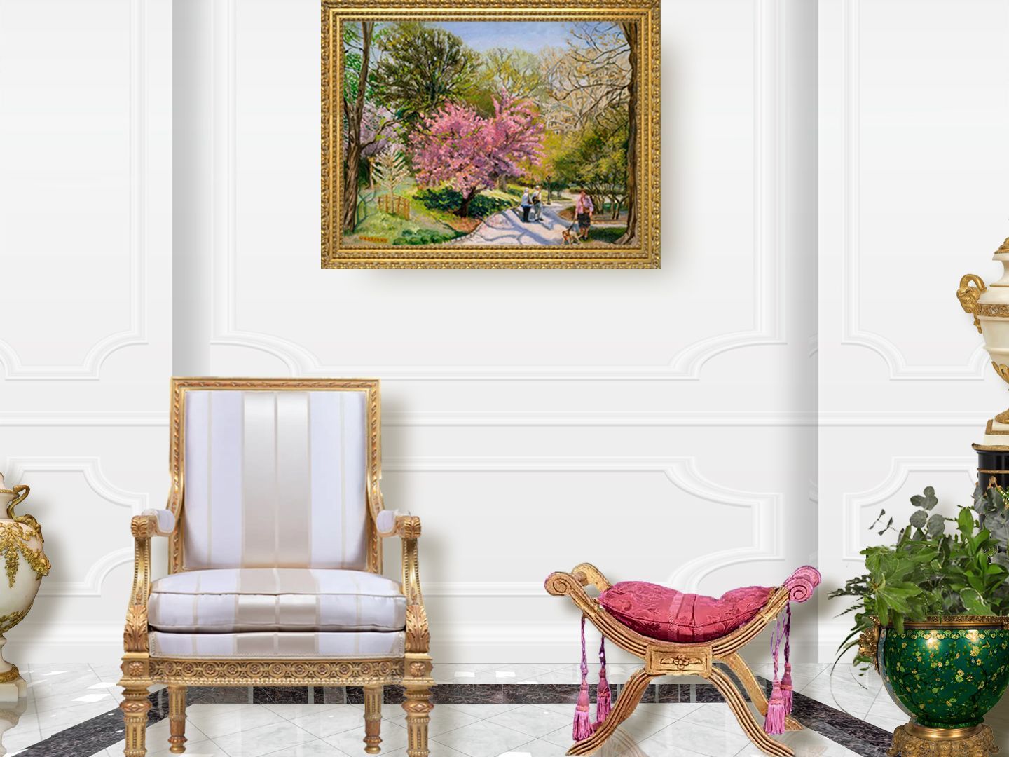Cherry Blossom | Landscape Oil Painting by John Varriano
