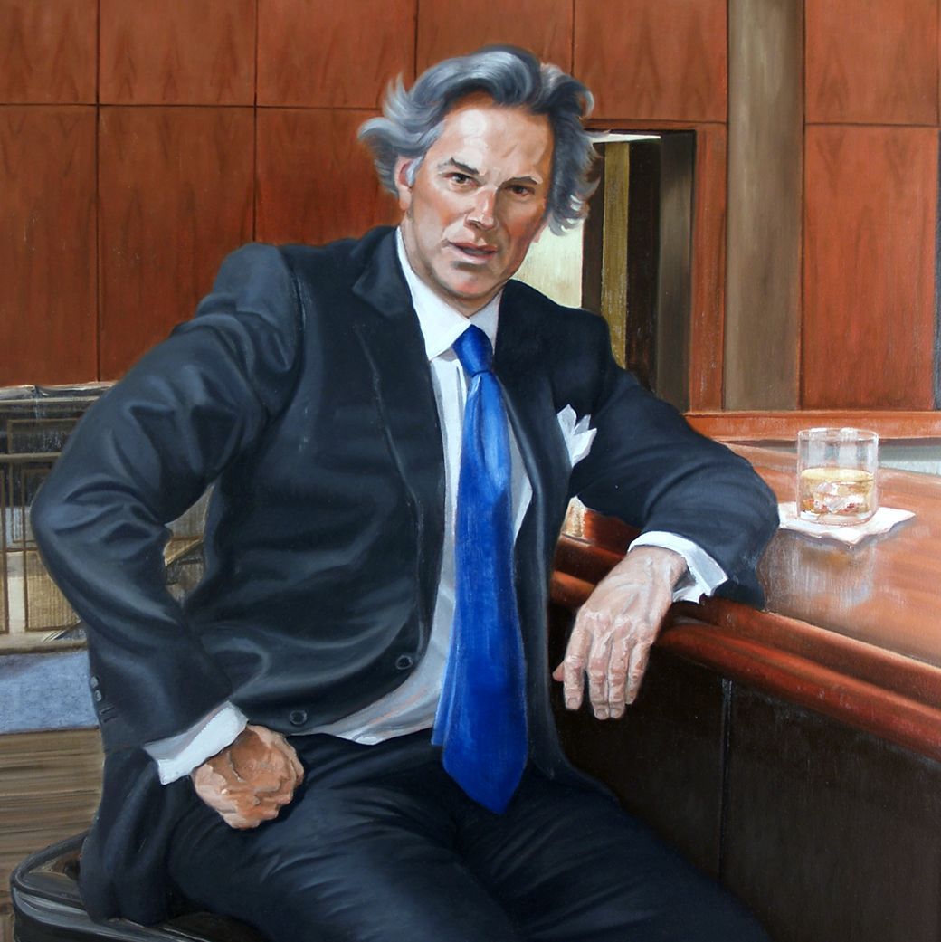 Portrait of Harold : Figurative Oil Painting by John Varriano