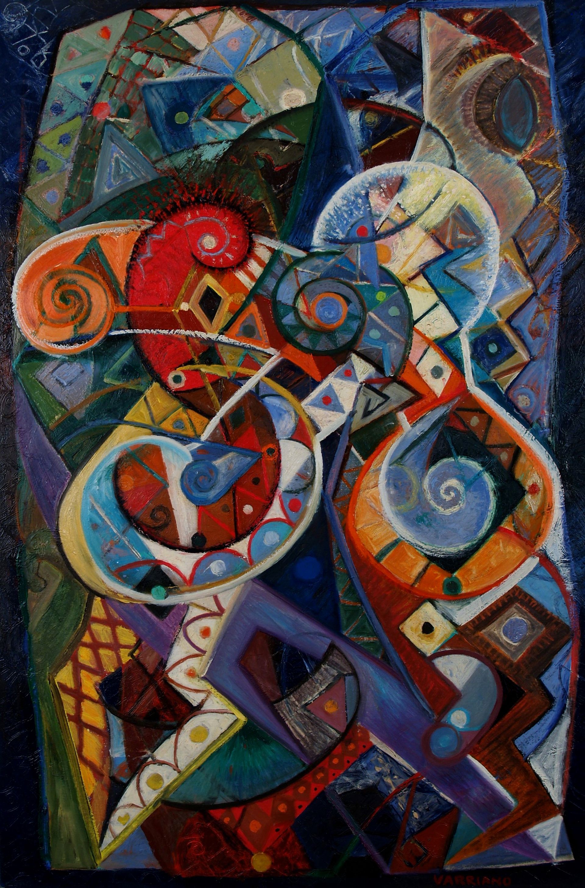magi | abstract oil painting by John Varriano