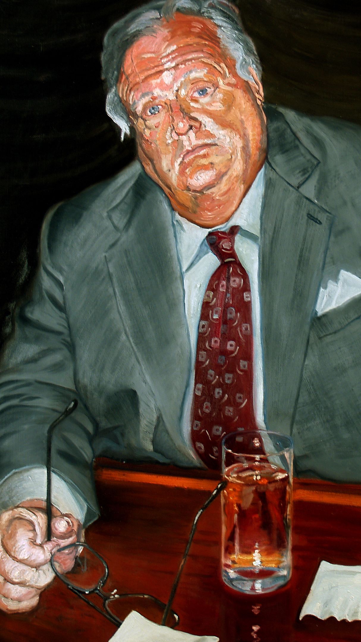 sir charles | figurative oil painting by John Varriano