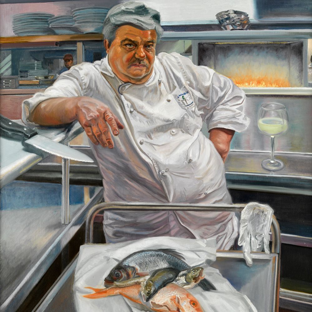 The Chef | Figurative Oil Painting by John Varriano