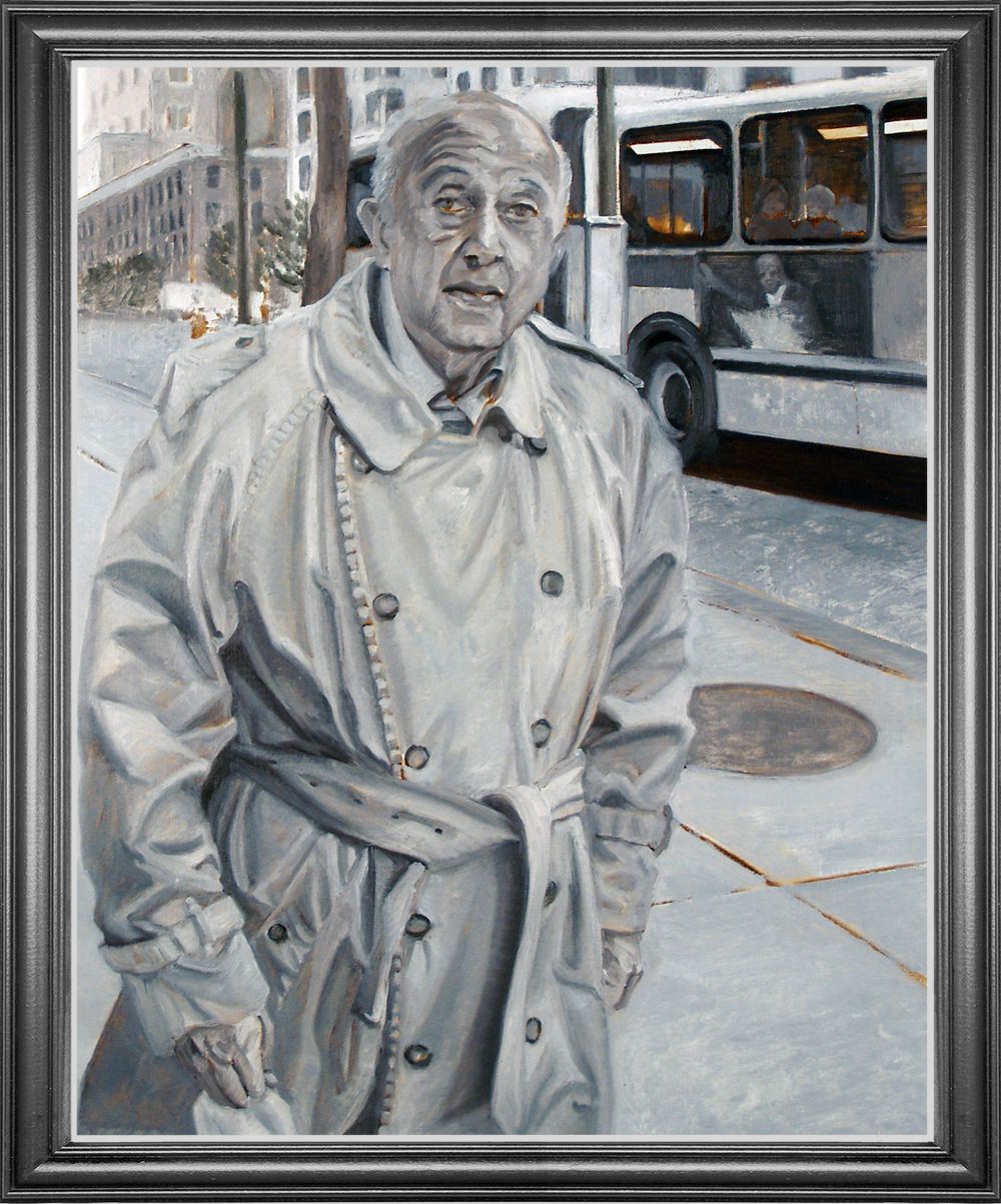 Trench Coat | Figurative Oil Painting by John Varriano