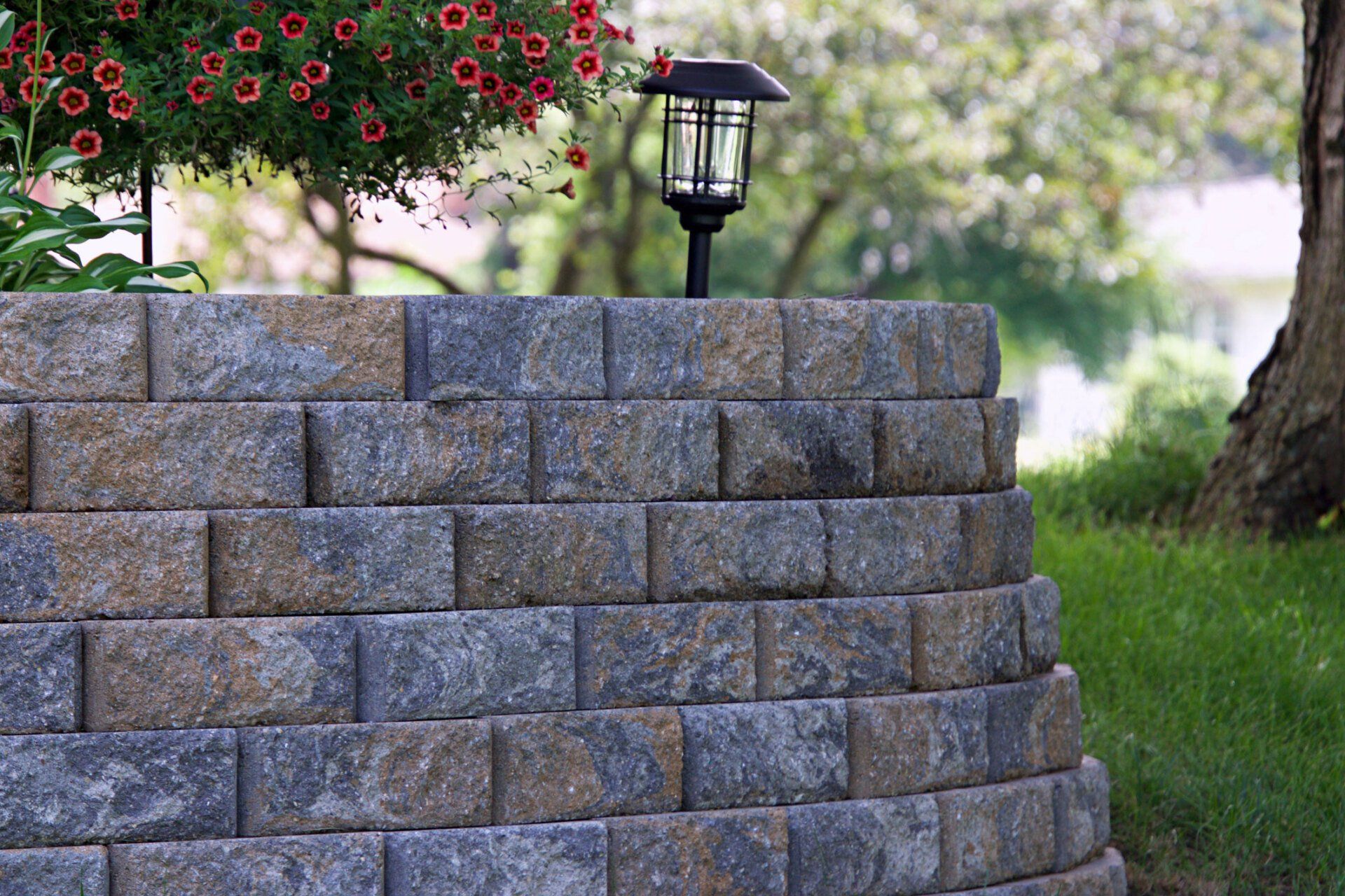 Retaining wall on a commercial property — Olney, MD — Metro Grounds Management LLC