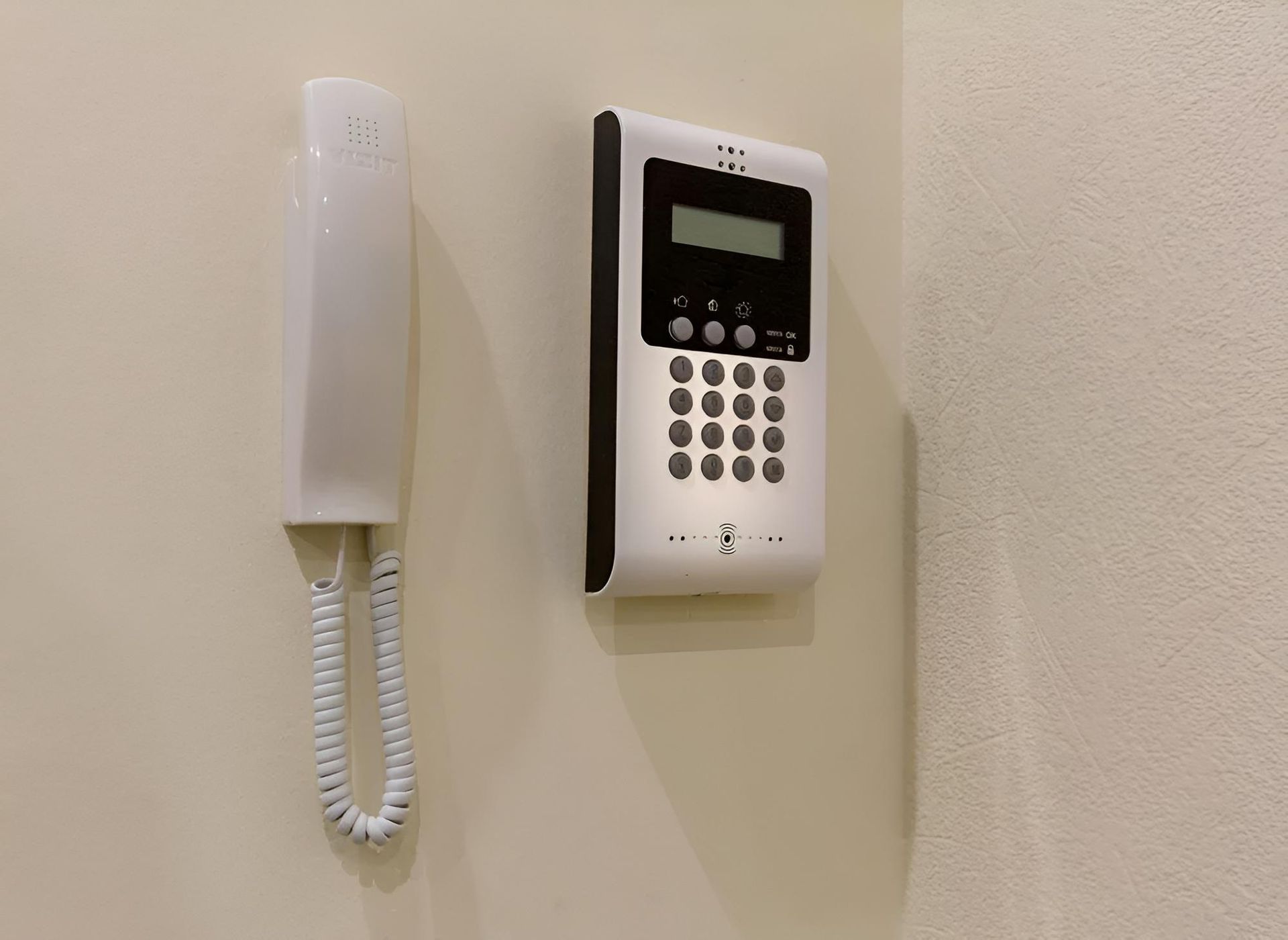 White Intercom System and Phone — X-Mod Security In Landsborough, QLD