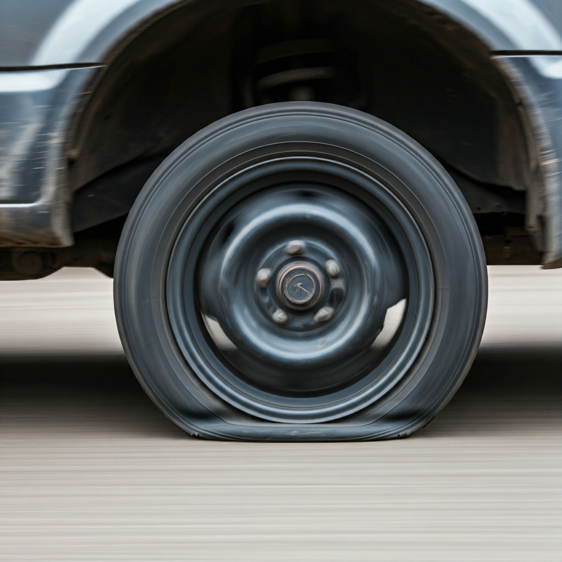 Quality roadside assistance for a car with a flat tire in Santa Barbara