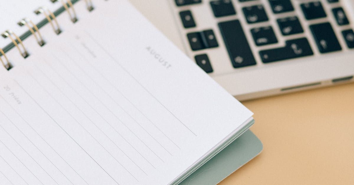 A calendar and a computer 