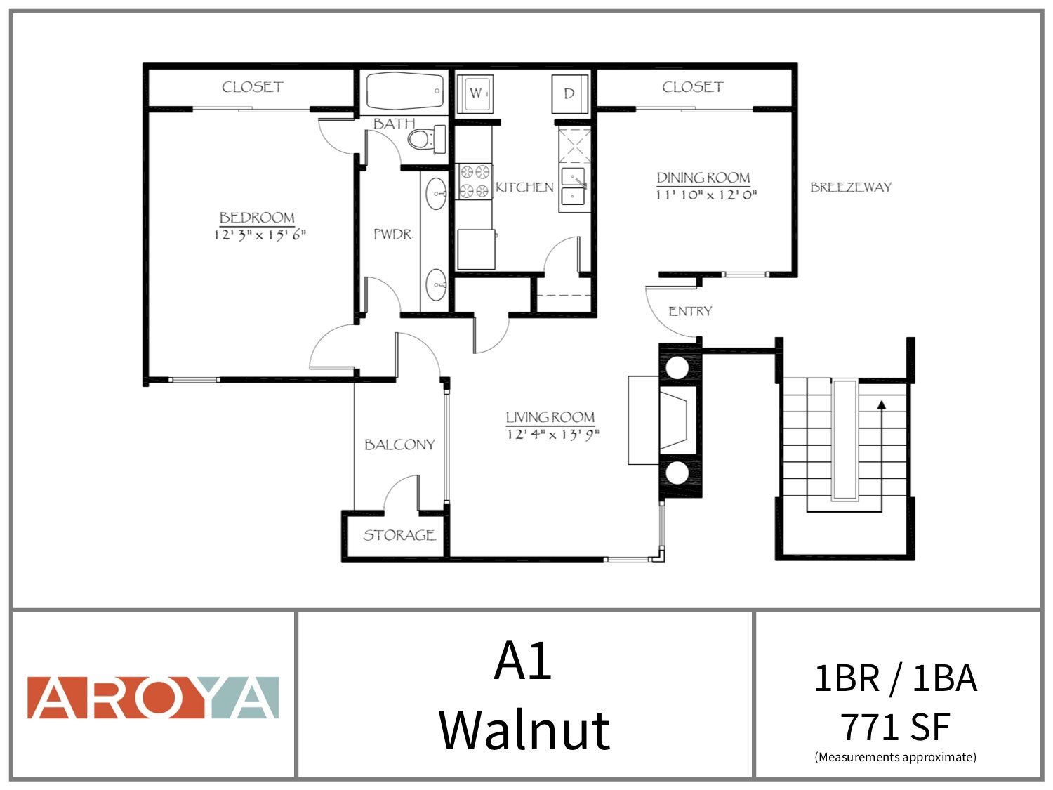Floor Plans Aroya Apartments, Dallas TX