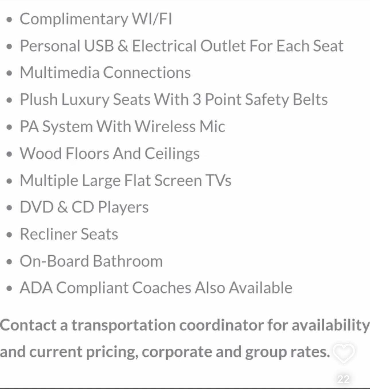 Luxury Charter Bus Rental