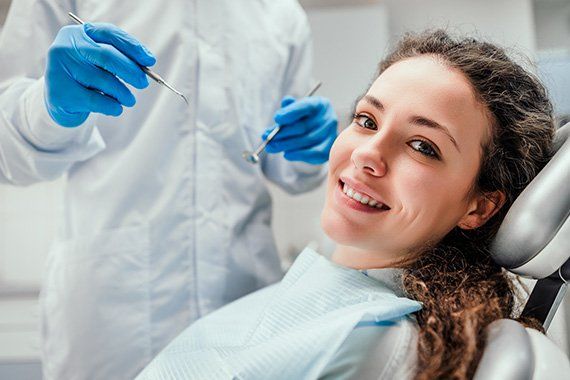 Beautiful Woman Inside Dental Clinic — Bridgeport, WV — Grubler Dentistry