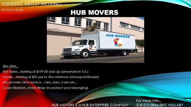 Moving Service Bossier City La Hub Enterprises
