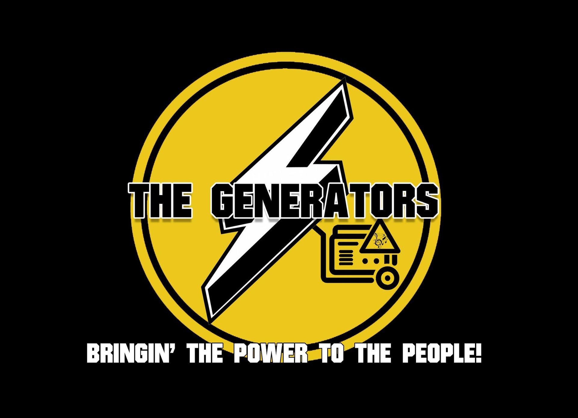 A logo for the generators bringing the power to the people
