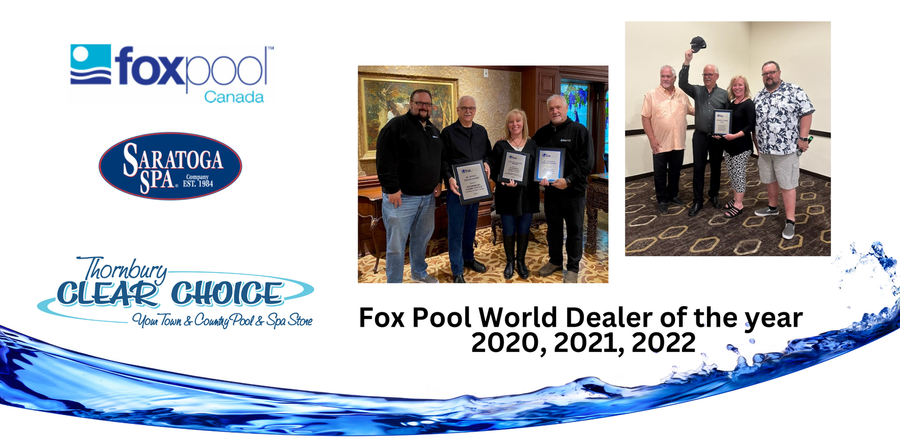Fox Pool Dealer of the Year 2020, 2021, 2022