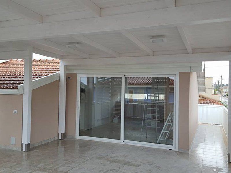 portineria con tettoia