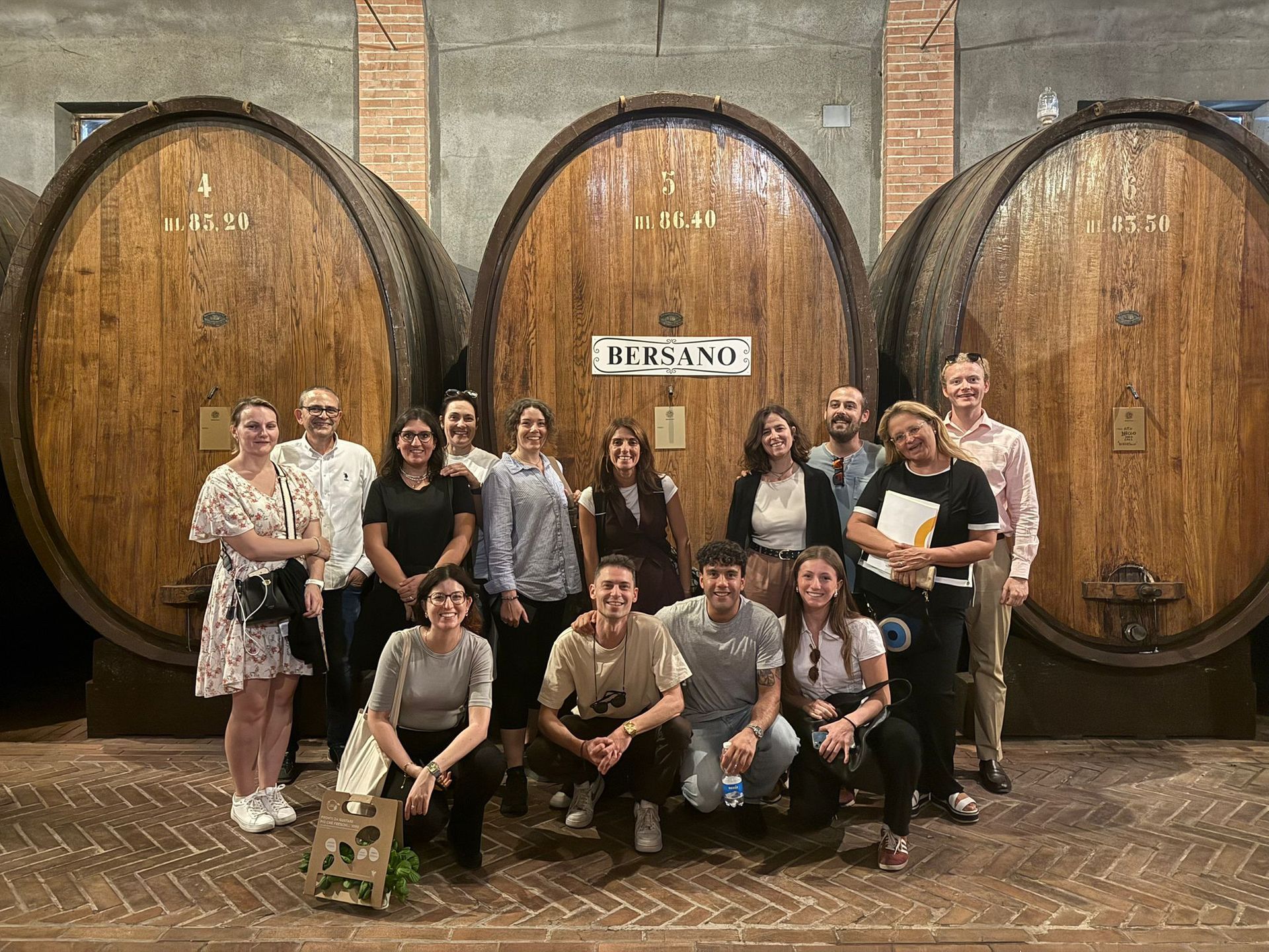 WINE Project partnerskap fra LTTA i Italia. Besøk hos Bersano i Nizza Monferrato, Italia.