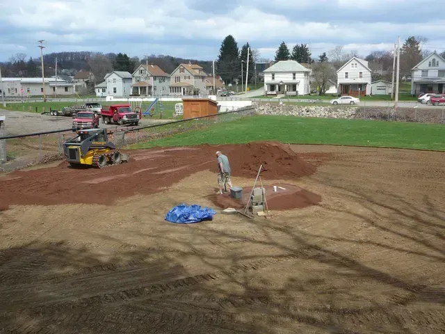 Field Under Construction — Beaver Falls, PA — Vance's Landscape Supply Inc